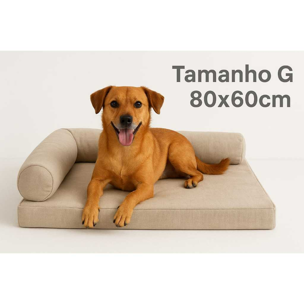 CAMA PET PREMIUM M/G – 80x60cm Conforto, elegância e proteção que seu pet merece!