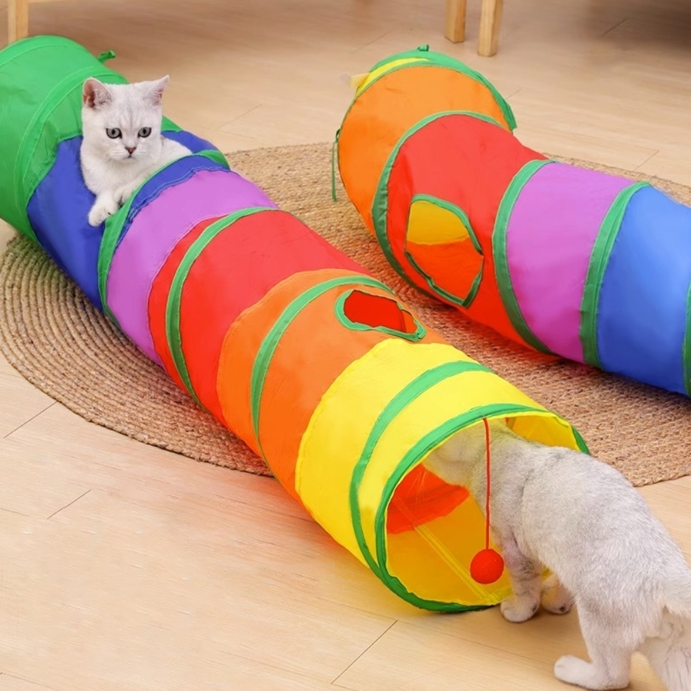 Brinquedo Para Pets Túnel Labirinto Para Gatos Colorido alta qualidade